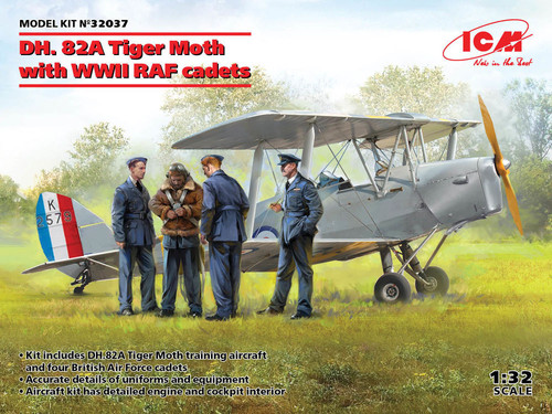 ICM 32037 - 1:32 DH. 82A Tiger Moth with WWII RAF cadets - Neu - Bild 1 von 1