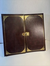 Vintage 70  s Fotodisplay Photo Album 200 Picture Vertical Leather-grained Cover