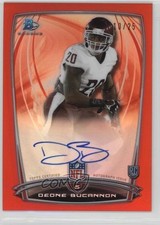 2014 Bowman Rookie Chrome Refractor Red Border 10/25 Deone Bucannon #45 Auto q2g