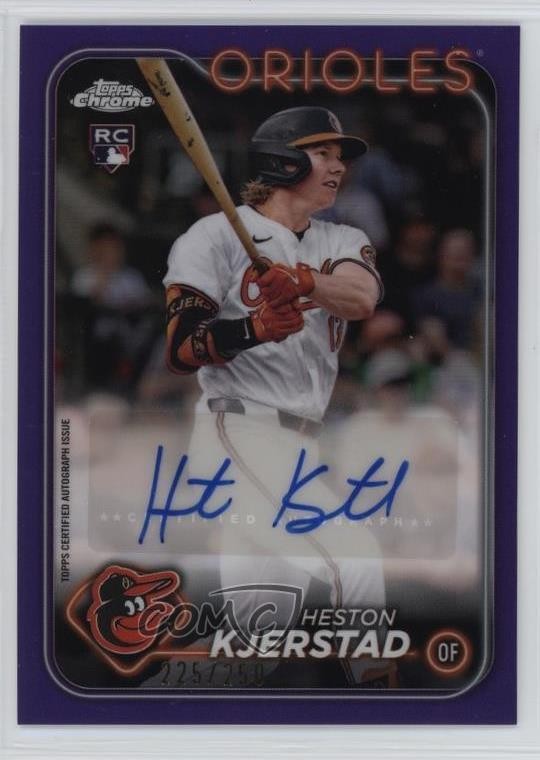 2024 Topps Chrome Update Purple Refractor /250 Heston Kjerstad #AC-HK Auto 6q5