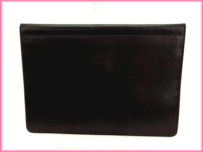 BALLY Vintage dunkelbraune Leder-Dokumententasche Damen T14582 gebraucht