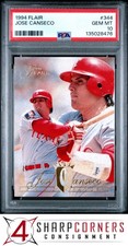 1994 FLAIR #344 JOSE CANSECO RANGERS PSA 10