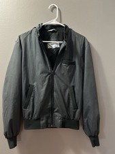 Members Only Charcoal Bomber Jacket Size 38 Vintage 1980  s Rare Small/medium