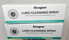 NEW Sealed Googeer Lung Cleansing Spray, Herbal Spray (2) 1 fl oz  Exp 07/2027