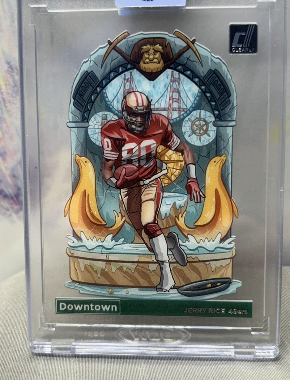 2023 Panini Clearly Donruss Jerry Rice Downtown 49ers SSP Case Hit! 💥 