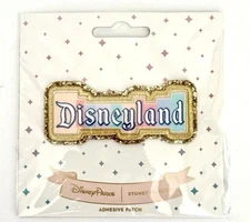Disney Parks Stoney Clover Lane Disneyland Logo Adhesive Patch – Pastel Glitter