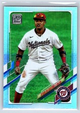 2021 Topps #453 Starlin Castro Washington Nationals Rainbow Foil