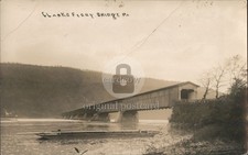 Duncannon, Pennsylvania PA Clarks Ferry Bridge Original Vintage Real Photo RPPC