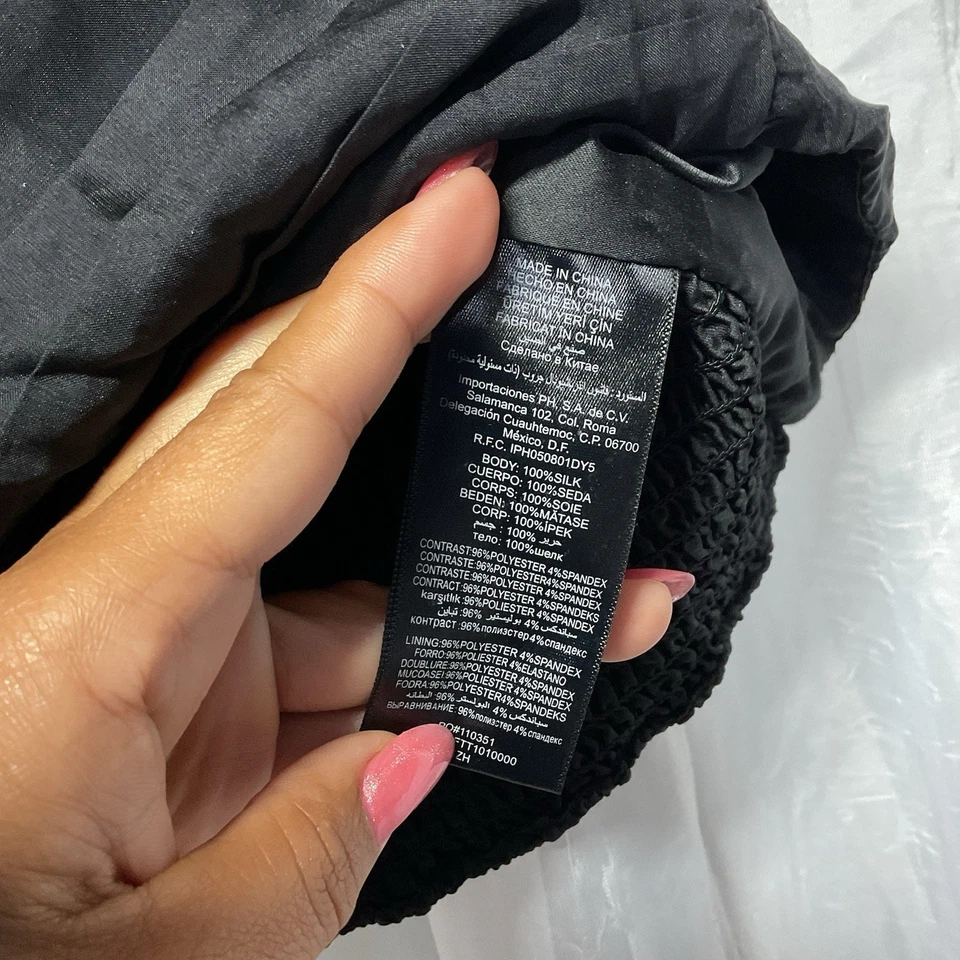 VTG Y2K bebe red black ruffled rose corset strapless Silk Whimsigoth tube Top S - Image 3 of 4