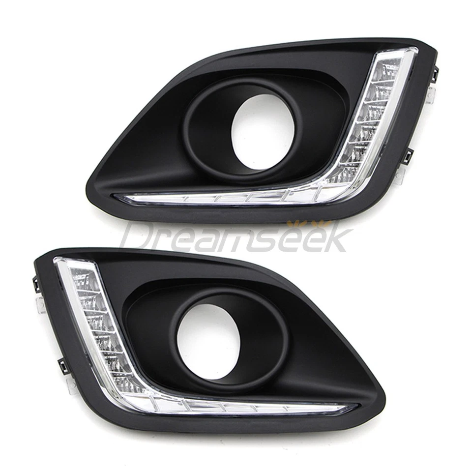 2x DRL FOR SUZUKI SWIFT DZIRE 2014 2015 2016 FOG LAMP LED DAYTIME RUNNING LIGHT - Image 3 of 4