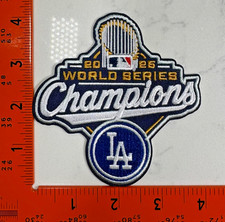 LA Dodgers 2025 World Series Champs Embroidered Patch Iron On Sew On Baseball