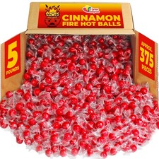 Candy Balls Red Hot Cinnamon Bulk 5 Pounds Individually Wrapped Red