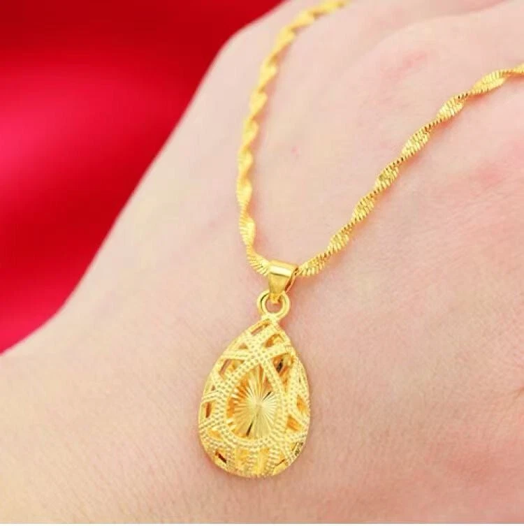 Подлинный специальности Shakin женщин ожерелье гравировка воды падение подвеска - Изображение 4 из 4