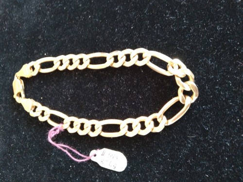 10K Gold V-Heavy Men's Bracelet 8" long, appr. weight 10.4g, new in the gift box - Picture 6 of 12