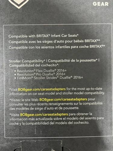 Bob Gear Britax Duallie Infant Car Seat Adapter - Picture 3 of 3