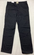 St. John's Bay Chino Pants Men's 33x29.5 Black NWT Classic Fit Easy Care