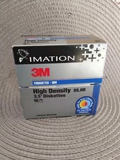 3M High Density 3.5" Diskettes 14 Pack IBM Formatted DS HD Floppy Disks Open Box