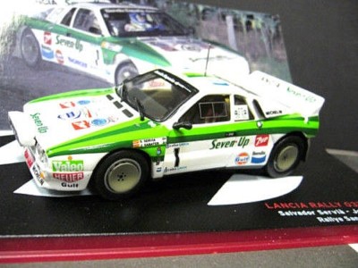 LANCIA 037 Rallye EVO 2 1986 Servia Spanien 7up Gr B IXO Altaya RAR 1:43 