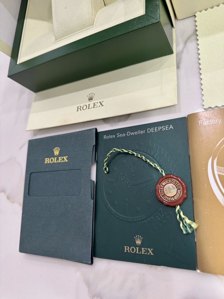 Authentic ROLEX Sea Dweller Deep Sea 116660 Watch Box Booklet Tag