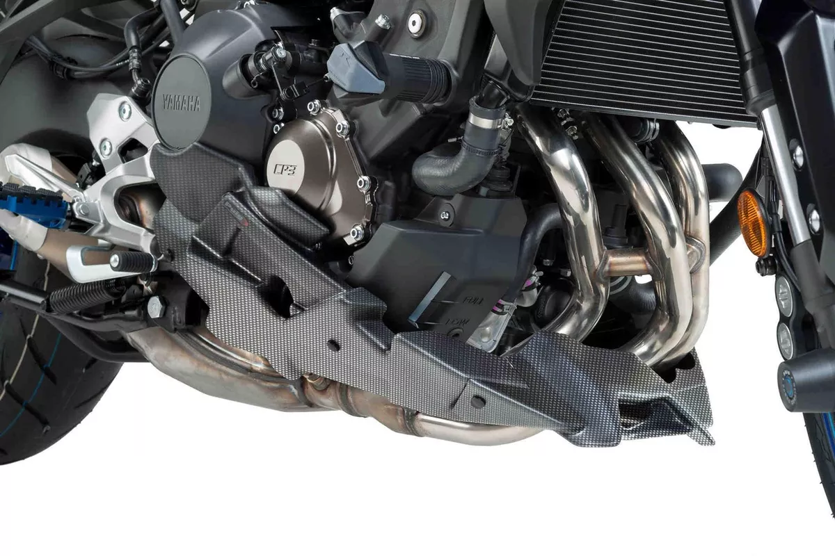 Puig Belly Pan Spoiler Akrapovic Carbon Look Yamaha MT 09 SP