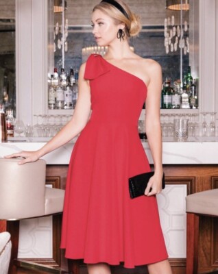 strapless open back dress Livvy Red Corset Flare Mini Dress main image 1