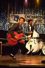Back to the Future 1985 Michael J. Fox as Marty McFly with guitar Photo CL0092