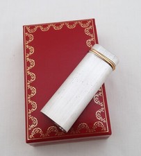 CARTIER ACCENDINO LES MUST DES CARTIER SATINATO ARGENTO VINTAGE WITH BOX
