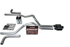 Dodge Ram 1500 94-03 2.5 Dual Exhaust Kits Flowmaster Super 10 Slash Tip Side