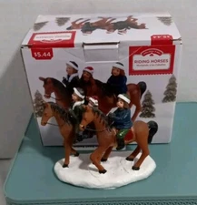 Holiday Time Riding Horses Figurine Collectible Walmart