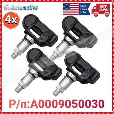 NEW 4PCS Tire Pressure Monitoring Sensors A0009050030 TPMS for Benz C300 C350