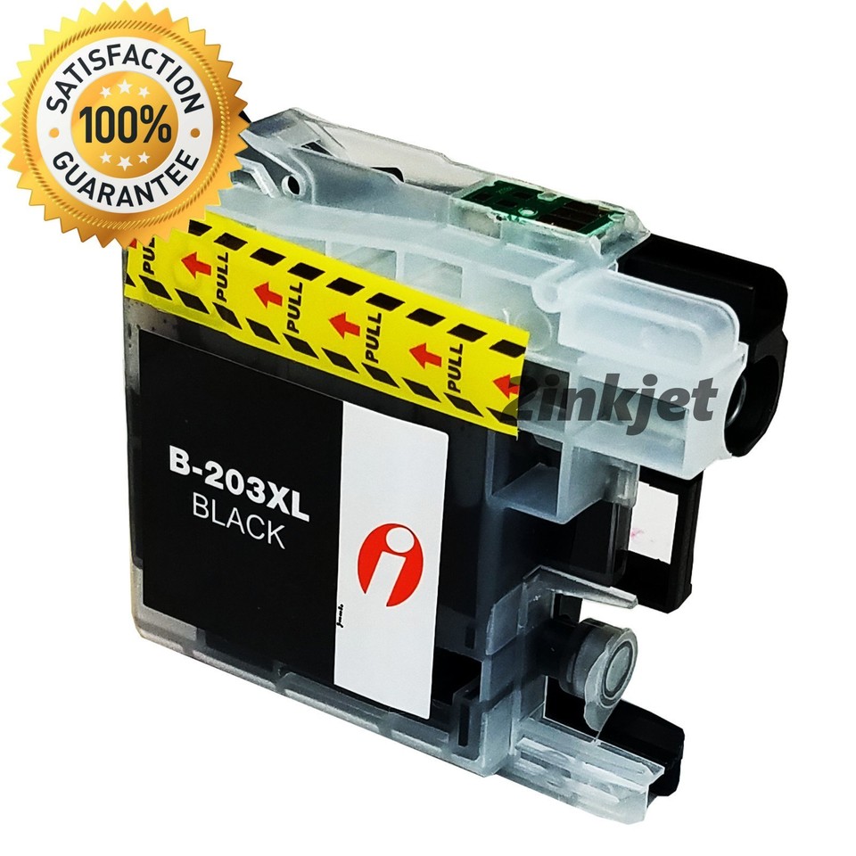 4-Pack LC203XL Compatible Ink Cartridges For Brother Printers - High Yield Black Cyan Magenta Yellow