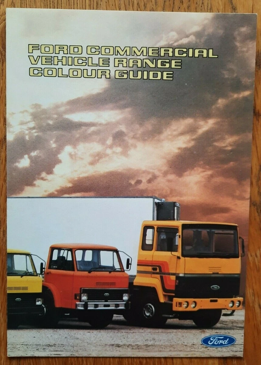 1979 FORD TRANSIT van colour guide sales brochure. UK car brochure