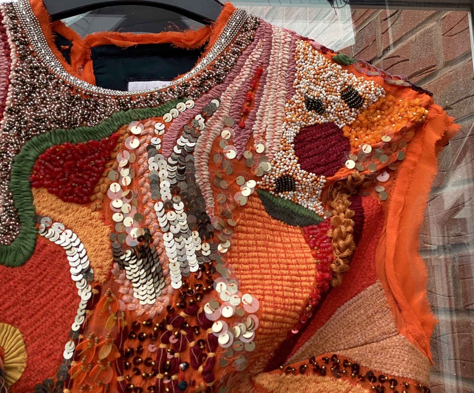 BNWT ZARA women’s limited edition ATELIER ORANGE BEADED DRESS RRP £349 2903/203 image 6