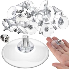 Accencyc Storage Hook - 12 Pack Suction Cups with Screws, Extra Strong Adhesive,