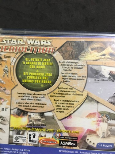 STAR WARS DEMOLITION SEGA DREAMCAST PAL ITALIEN ESPAGNE UTILISÉ COMPLET - Photo 3/9