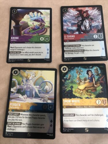 Archazia's Island Promo Cards Lorcana - Kronk Perdita Li Shang Snow White TCG