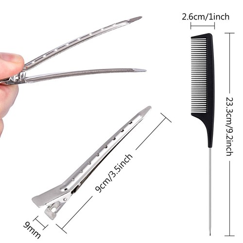 MELLIEX 24 Stück Haarclips Combi-Clip Haarklammern Abteilklammern Friseurbedarf - Bild 2 von 4