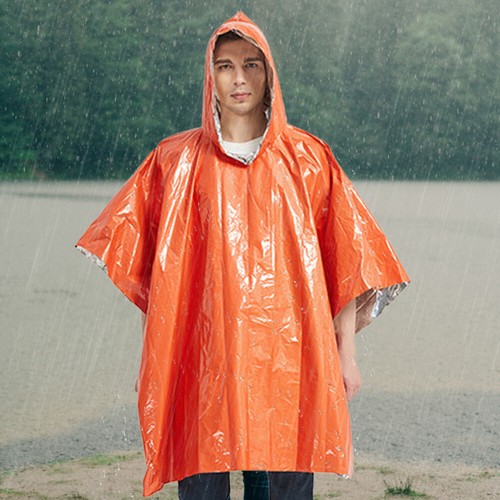 Emergency Raincoat Poncho Thermal 