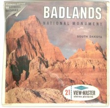 BADLANDS National Monument SOUTH DAKOTA 3d View-Master 3 Reel Packet NEW SEALED