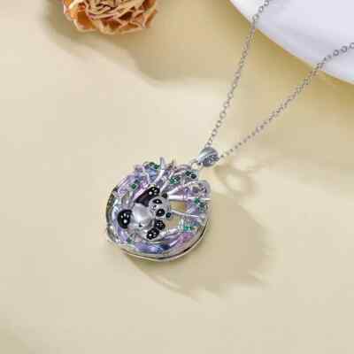 YAFEINI Collana Con Ciondolo A Forma Di Cuore Ragazza E Cavallo - Argento Sterling 925, Regalo Per Donne E Ragazze - 4