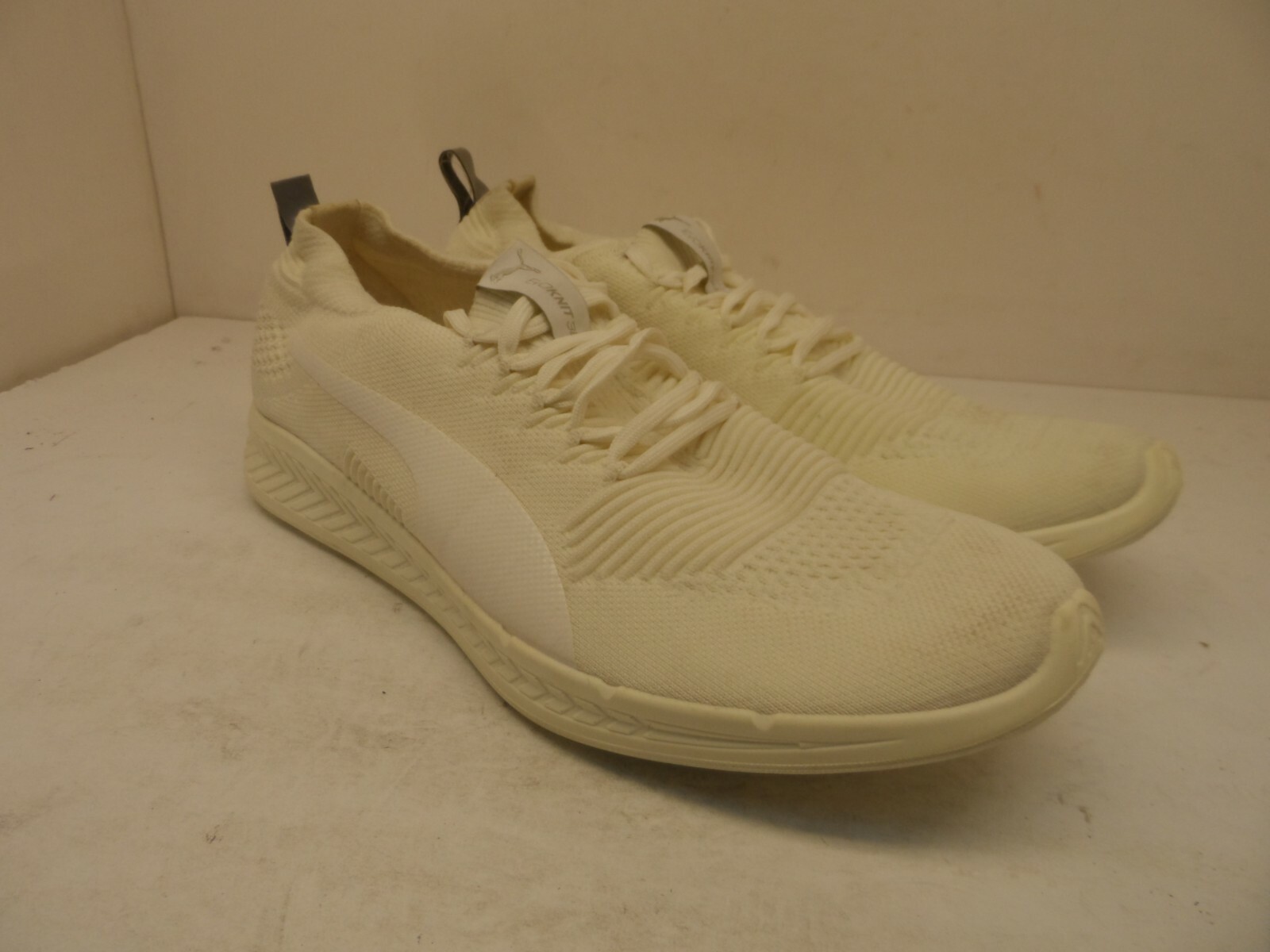 PUMA Ignite evoKnit 3D Athletic Sneakers Cream White Size 13M | eBay