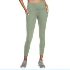NWT SKECHERS LADIES' GREEN GOWALK HIGH WAISTED TIGHT 7/8 LEGGINGS SZ XL C261