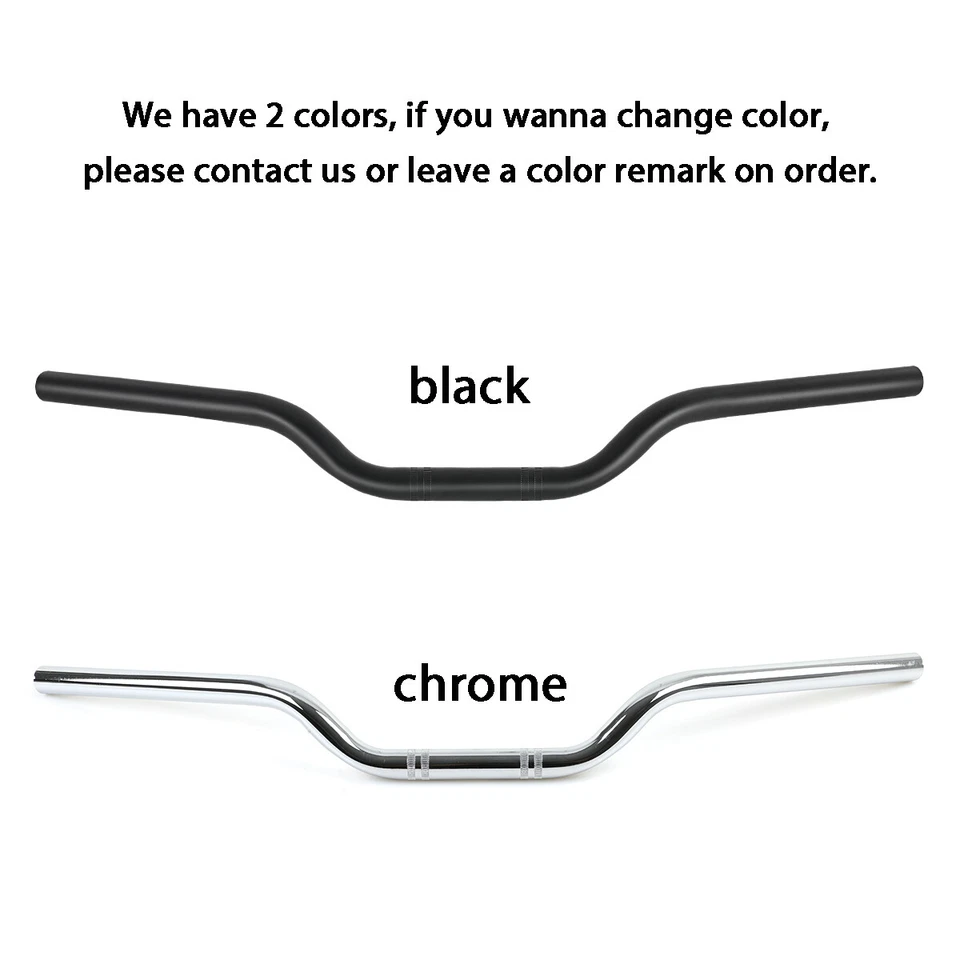 For ​Suzuki GSX 1100 550 600 750 1200 Chrome 7/8" Rise Drag Handlebar Tracker - Image 2 of 4