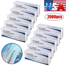 Lots 3.5" x 10" Dental Sterilization Pouches Sterilizer Autoclave Bags Tool Nail
