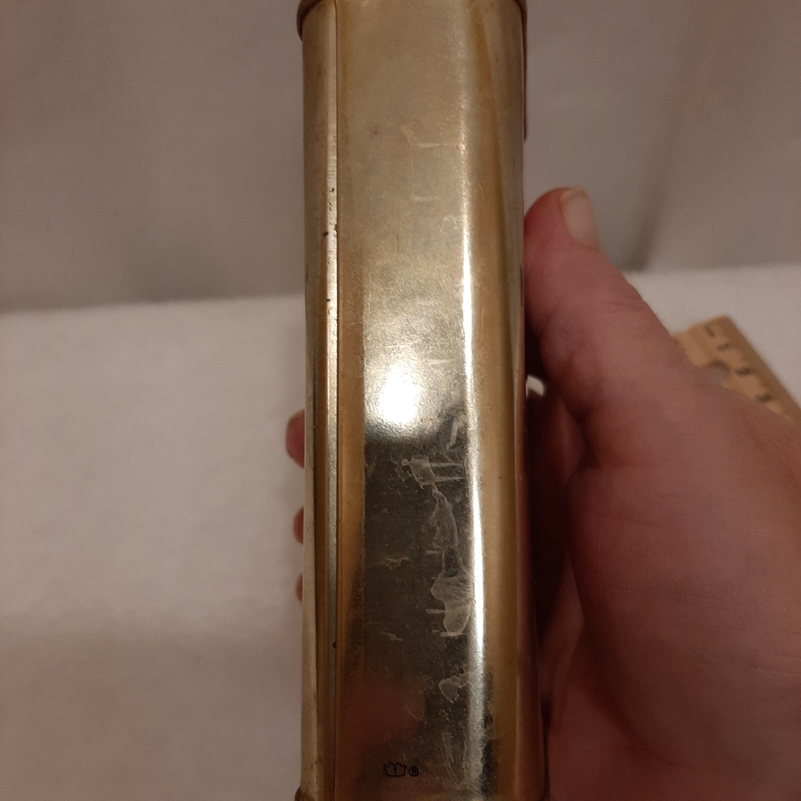 Master Prime Neatsfoot Compound Oil Tin Can With Product Petronio Shoe VTG Prop