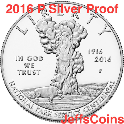 Juego de 3 monedas 2016 100 aniversario servicio de parques nacionales nuevo con oro 5 USD Unc 16CG - Imagen 4 de 7