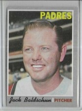 1970 Topps #284 Jack Baldschun San Diego Padres      (B70)