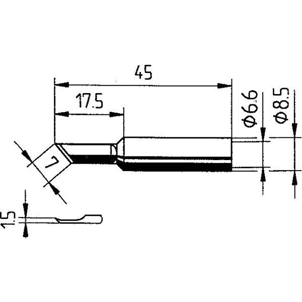 Ersa 0102CDLF04 - Punta Per Saldatura A Scalpello 0,4 Mm Per I-Tool/i-Con, Ersadur Lunga Durata