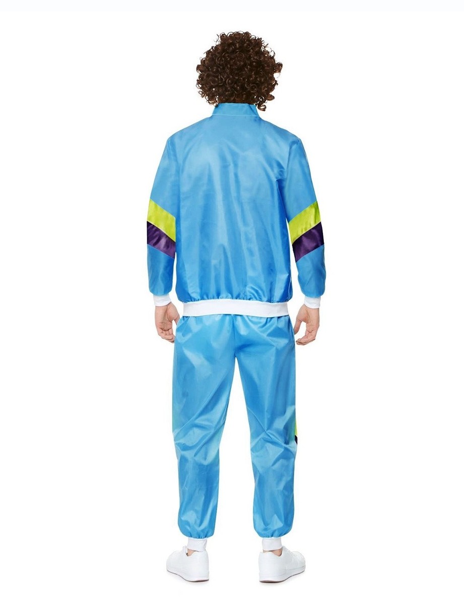 Mens 80s Costume Retro Neon Height Fashion Scouser Tracksuit - Foto 10