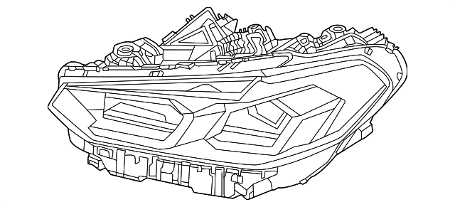 Genuine BMW X3 M X4 F97 F98 G01 G02 HEADLIGHT LED AHL RIGHT  